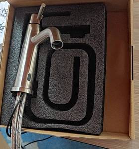 Robinet de lavabo à capteur d'induction en acier inoxydable pour salle de bain - Product Image 4