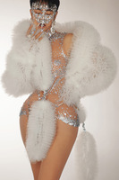 Robe de Nuit Sexy ELITES Diamond Sparkles, Tenue de Danseuse Érotique, Costumes Personnalisés de Pole Dance et de Spectacle