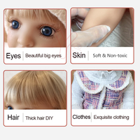 Poupée électrique réaliste parlante, tête qui se balance, main qui se lève, poupée reborn pour fille, poupée de mode avec télécommande, couche