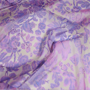 8mm populer <span class=keywords><strong>Lavender</strong></span> ungu bunga dicetak GGT sutra menakjubkan Georgette kain untuk menawan gaun Fashion wanita - Product Image 2