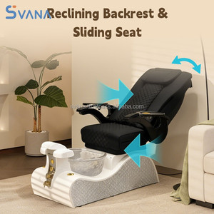 Professional Salon Furniture Luxury Modern <b>Electric</b> Whirlpool Adjustable Reclining Full Body Massage <b>Manicure</b> Pedicure Chair <b>Set</b> - Product Image 2
