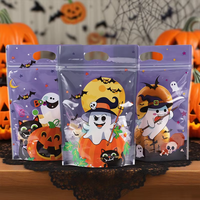 Nouveaux sacs d'emballage cadeau pour Halloween, sacs pour bonbons, biscuits, chips et snacks, sacs d'emballage alimentaire à motif citrouille