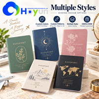 Prix d'usine, vente en gros, passeport de voyage personnalisé en PU et papier avec cordon, disponible en plusieurs couleurs