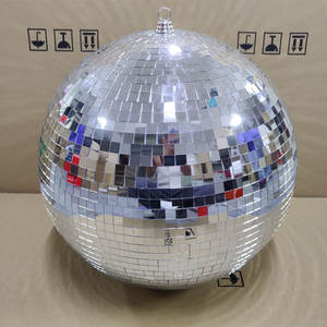40 सेमी बड़ा चिंतनशील डिस्को बॉल फैक्ट्री-निर्मित क्रिसमस की पार्टी सजावट शामिल - Product Image 3