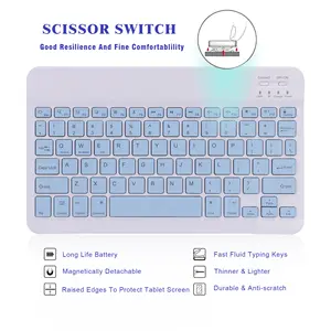 Laptop Android Ios Smartphone Tablets With 78 Keys Ipad Mini Pro 11 Wireless Bt Tablet Keyboard For Pc And Phone