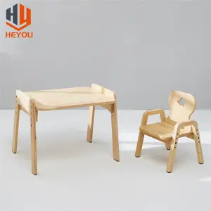 Мебель Монтессори, детский стол для активного отдыха, детский деревянный стол и стул