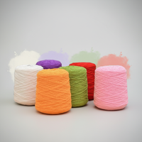 Fil à tufter personnalisé de haute qualité, 8 brins, 400g, en coton laitier 100% acrylique, filé à anneaux, teint, haute ténacité, pour tissage et tricotage