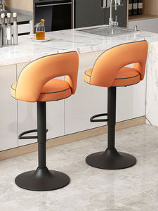 Silla <span class=keywords><strong>de</strong></span> Bar <span class=keywords><strong>de</strong></span> Diseño Moderno con Estructura <span class=keywords><strong>de</strong></span> Hierro, <span class=keywords><strong>Taburete</strong></span> Alto con Asiento Giratorio <span class=keywords><strong>para</strong></span> Uso Comercial en Bares Domésticos - Product Image 4