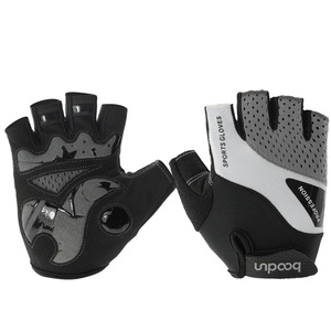 Outdoor Cycling Gloves <b>Half</b> Finger Non <b>Slip</b> For Road Mountain Bike Men Adult Riding Gear Black Gray Green Orange - Product Image 3