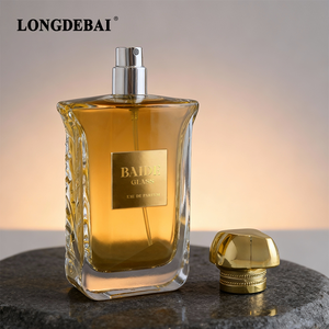 Nuevo Envase de Perfume de Vidrio de 100 ml, Botella de Perfume de Vidrio Cuadrada Plana de Lujo, Botella de Perfume de Vidrio Transparente con Caja de Empaque - Product Image 5