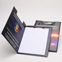 Porte-documents en PVC personnalisé avec logo, scellé à la chaleur, planche à documents durable pour le bureau, la formation, les conférences, la promotion