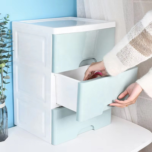 Armadio colorato multistrato stile coreano di <span class=keywords><strong>plastica</strong></span> con stampaggio ad iniezione per soggiorno vestiti per bambini scarpe da letto - Product Image 4