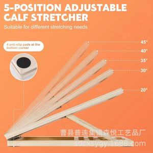 Estirador de pantorrillas plegable de madera de 10 capas con diseño inclinado para entrenamiento de yoga en casa - Product Image 5