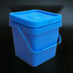 Customized Logo Printing 1-30L Square Quadrate Plastic Storage Container Package Bucket