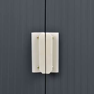 Couleur vélo outil jardin Storoutdoord outil étanche boîte de rangement extérieure gris personnalisé Pergmoderndsteelinum métal acier 1 <span class=keywords><strong>porte</strong></span> - Product Image 4