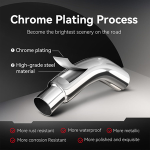 Tham vọng 5 inch DIESEL xả <span class=keywords><strong>tip</strong></span> khuỷu tay <span class=keywords><strong>tip</strong></span> với một kẹp 5 ''Inlet 6'' Outlet Chrome xả <span class=keywords><strong>tip</strong></span> cho pickups, xe tải và xe ô tô - Product Image 3