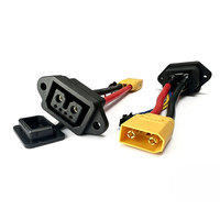 Cable de Conversión Personalizado de Conector Hembra de 2+6 y 2+4 Pines a Conector Macho XT90 para Carga de Alta Potencia de Vehículos Eléctricos