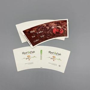 Ventilateur imprimé jetable 12OZ 14OZ 16OZ de tasse de papier de catégorie comestible de revêtement de PE - Product Image 5