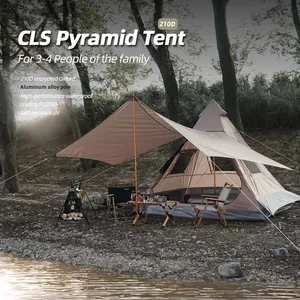 Carpa Oxford Individual Cuadrada Tipo Pirámide India para Exteriores, para 3-4 Personas, Plegable, Ecológica y Ligera, para las Cuatro Estaciones - Product Image 3
