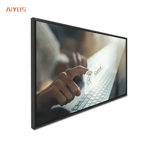 43/49/55 inch indoor ultra thin narrow bezel wall mounted digital signage lcd/led advertising display touch screen digital