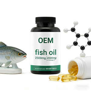 Cápsulas de Aceite de Pescado con Alto Contenido de EPA y DHA <span class=keywords><strong>Omega</strong></span> <span class=keywords><strong>3</strong></span> para la Salud del Corazón, la Función Cerebral, el Soporte y la Respuesta de las Articulaciones - Product Image 1