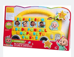 लर्निंग बस खिलौना 85 से अधिक सीखने वाले वाक्यांश, गिनती, वर्णमाला, संगीत, ध्वनि, पीला, 18 महीने की उम्र के बच्चों के लिए खिलौने