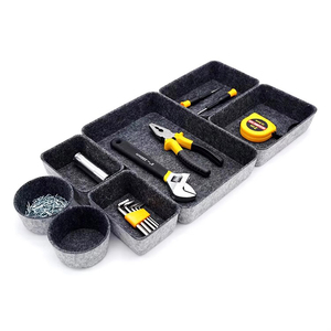 Séparateurs <span class=keywords><strong>de</strong></span> tiroirs en feutre, inserts pour boîtes <span class=keywords><strong>de</strong></span> <span class=keywords><strong>rangement</strong></span>, paniers à jouets, cubes <span class=keywords><strong>de</strong></span> <span class=keywords><strong>rangement</strong></span> pour étagères, organiseurs <span class=keywords><strong>de</strong></span> bureau, plateaux peu profonds pour la maison - Product Image 4