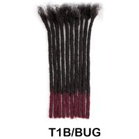 Extensions de dreadlocks en cheveux humains vierges brésiliens, doux, naturels, noirs, micro-locs, dreads, cheveux à tresser au crochet pour femmes et hommes