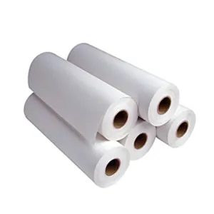 Papel de transferência de calor, rolo de papel de transferência para tingimento lento seco, 61cm * 100m