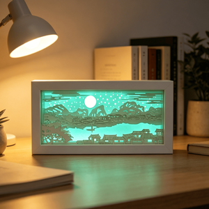 Nouvelle conception, lampe de sculpture sur papier 3D de haute qualité, boîte à lumière LED de nuit sans télécommande pour la décoration de la maison - Product Image 2