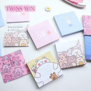 Bloc-notes adhésif Daisy, 1740, ours, N times, collage du carnet de notes - Product Image 1