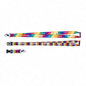 OEM/ODM Low MOQ Factory Cheap Price Free Sample Silk Screen Heat Transfer <b>Polyester</b> <b>Lanyard</b> Keychain - Product Image 3