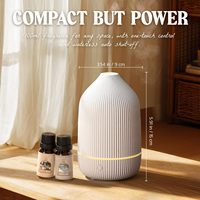 Diffuseur d'huiles essentielles portable USB 100 ml, humidificateur électronique ultrasonique avec éclairage 7 couleurs pour la maison, l'hôtel ou la voiture