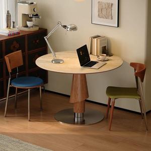 Juego de Mesa de Comedor Redonda de Madera Sólida de 4 Piezas, Diseño Moderno que Ahorra Espacio para Casas Pequeñas - Product Image 3