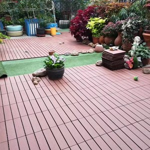 Dalles de terrasse en composite bois-plastique, emboîtables, imperméables, DIY, WPC, pour extérieur, balcon, jardin - Product Image 4