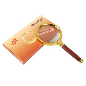 रेडवुड हैंडल एब्स और पीतल के हेडबैंड ने पढ़ने और आउटडोर अवलोकन के लिए आवर्धक ग्लास ऑप्टिकल ग्लास लेंस का नेतृत्व किया - Product Image 5