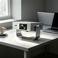 Projecteur portable 1080P certifié Whale OS avec applications intégrées, support rotatif à 270 degrés, Full HD natif, pour la maison et l'extérieur