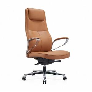 เก้าอี้ผู้บริหารหนังสำหรับนักธุรกิจเก้าอี้คอมพิวเตอร์แบบหมุนได้เก้าอี้ที่ทันสมัยออกแบบตามหลักสรีรศาสตร์ - Product Image 6