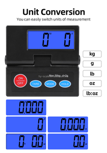 Piattaforma per bagagli elettronica digitale 50kg/1g bilancia bilance ABS panca Display LCD personalizzabile per spedizione pacchi uso postale - Product Image 3