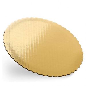 Vente en gros de plateaux à gâteaux en carton ondulé de qualité alimentaire, 3 mm, 12 pouces, découpés à la machine, résistants à la graisse, argentés et dorés, impression de logo - Product Image 6