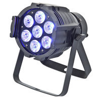 Lampu Par Led 7x10W, cahaya panggung Led Rgbw 4in1