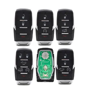 DMKEY télécommande sans clé fob 3/4/5 boutons 4A puce pour Dodge RAM 1500 pick-up 2019 2020 433.92Mhz OHT-4882056 clé de voiture intelligente