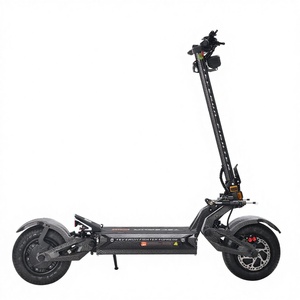 Trottinette à deux roues de 13 pouces avec deux moteurs, pliable, suspension hydraulique réglable, frein à disque à 4 pistons, commande par application, batterie au lithium de 40 Ah - Product Image 3