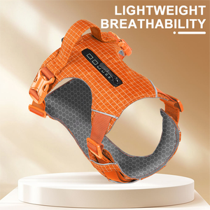 רצועת כלבים של Kangdarpet לכלבים קטנים, בינוניים וגדולים - רתמת חזה קלת משקל עם רתמת כלבים עם ידית נגד פיצוץ - Product Image 1