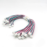 Câble électrique personnalisé ODM OEM, assemblage de câbles, connecteur adaptateur JST XH 4 broches, conducteur en cuivre étamé, 250 mm, PVC