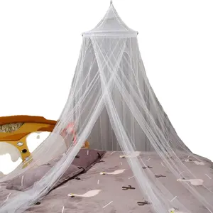 Kleine elegante langlebige hohe Qualität erschwing liche Spitze Runde runde Moskito netz Bett Baldachin Queen-Size-Bett Moskito netz