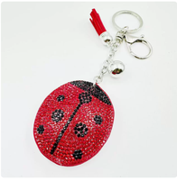 Ornement en forme de petite tête d'ours rose scintillant entièrement orné de strass avec pompons, pendentif suspendu de haute qualité, porte-clés le plus vendu