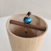 KVKA Natural Color Bamboo Wind Chimes with Chord Musical Instruments for Home Decorate