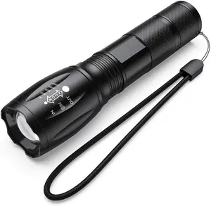 Zoom G700 Powerful 10 Watt Waterproof LED Flashlight Rechargeable Tactical Torch Light with Aluminum Alloy Body Long Range