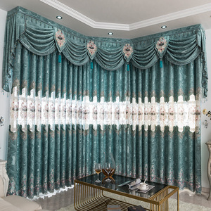 Cortinas de Jacquard de Diseño Moderno para Sala de Estar de Hotel Francés de Lujo, Cortinas para Ventanas en Venta - Product Image 2
